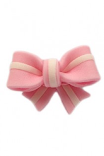 Pink With White Stripe Ribbon