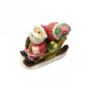 Santa With Snowmobile