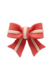 Red With White Stripe Ribbon